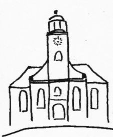 Kirche Michelau gezeichnet